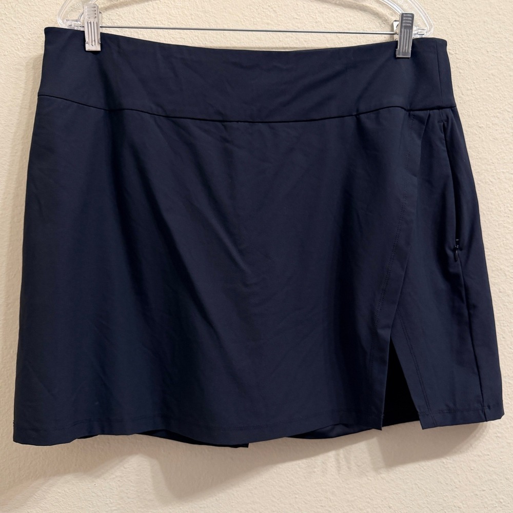 Alder Get Dirty Athletic Skort XL Black Recycled Nylon Outdoor Pockets Skirt